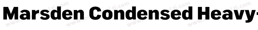 Marsden Condensed Heavy字体转换
